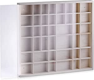 Zeller 12112 Caja Expositora de Pared, Madera, Marrón ...