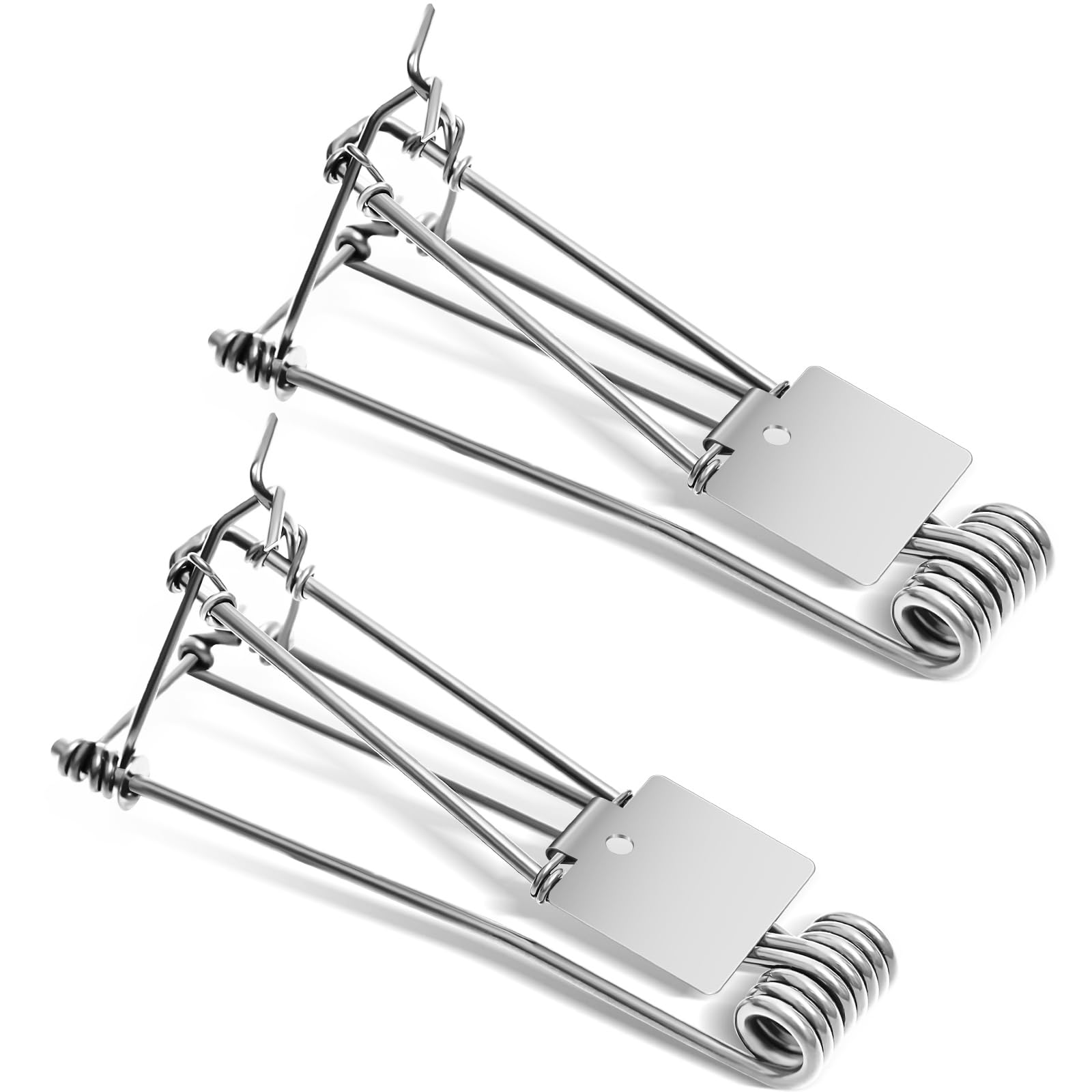 Photo 1 of Qualirey 2 Pcs Outdoor Gopher Trap Easy Set Mole Trap Weather Resistant Gopher Killer Vole Killer for Lawn Garden Farm (Silver)