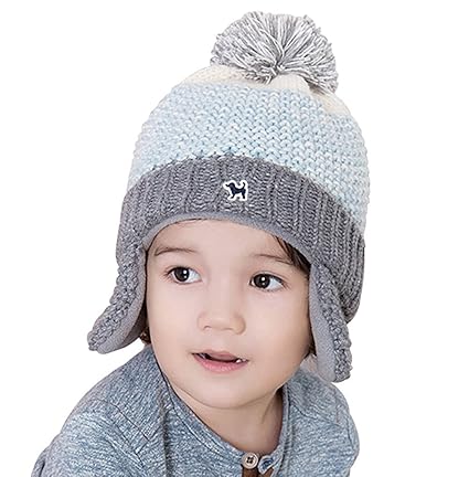 Amazon Co Jp ニット帽子 子供 女の子 毛糸 ふわふわ キッズ 男の子