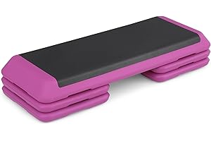 MADOG SPORT EQUIPMENT MADOG Aerobics Stepper Platform with 4/6/8 inch Height Stackable Risers