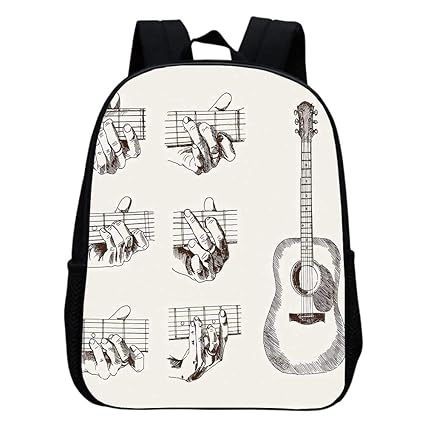 Amazoncom Guitar Multifunction School Bagsketch Art Style