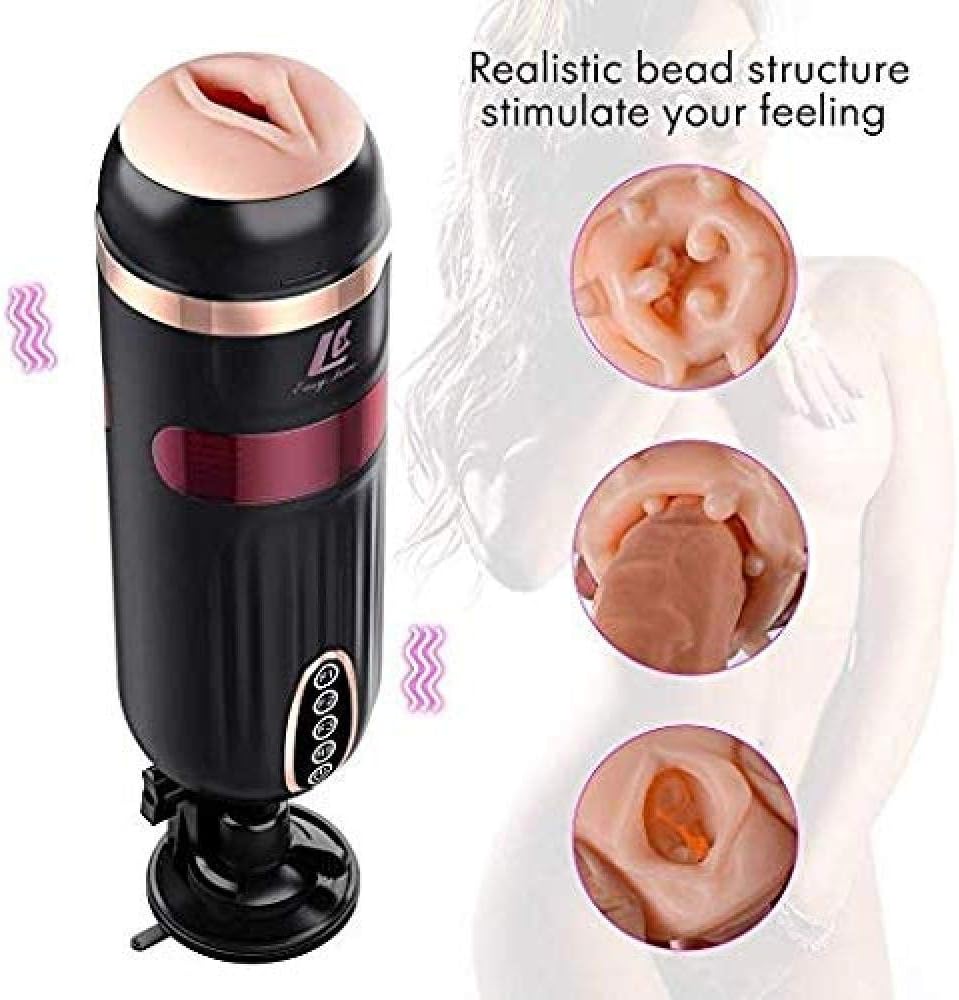 FRHKFJYKH USB Charging 10 Frequency Speed Interactive Pronunciation 3D Realistic Channel Pocket Toy Relaxing Yourself