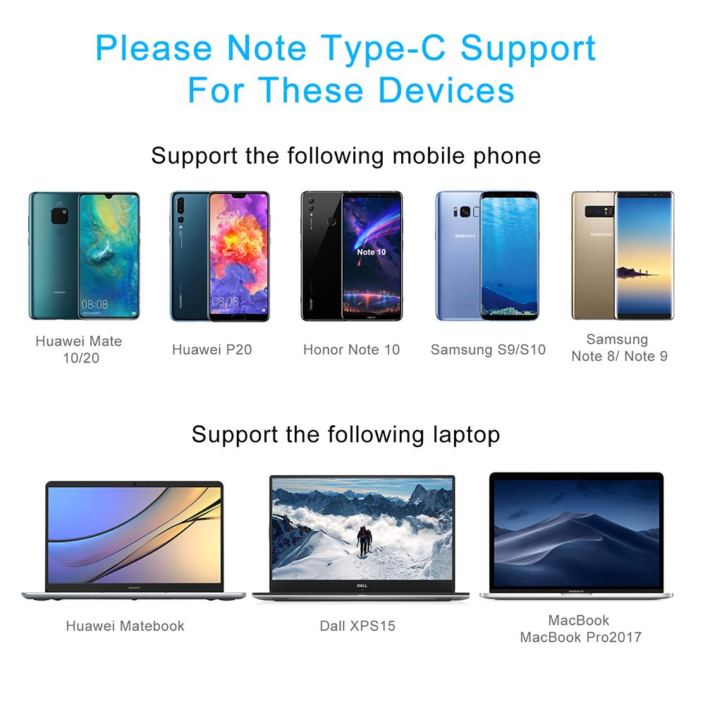 Fix4U USB C to HDMI Cable with PD(4K@60Hz), 6Ft USB Type C to HDMI Cable Braided Thunderbolt 3 Compatible with MacBook Pro/iPad Pro/MacBook Air 2018, iMac 2017, Surface Book 2, Samsung Galaxy S10/Note