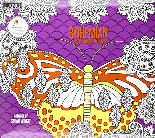 Bohemian 2018 Coloring Calendar by