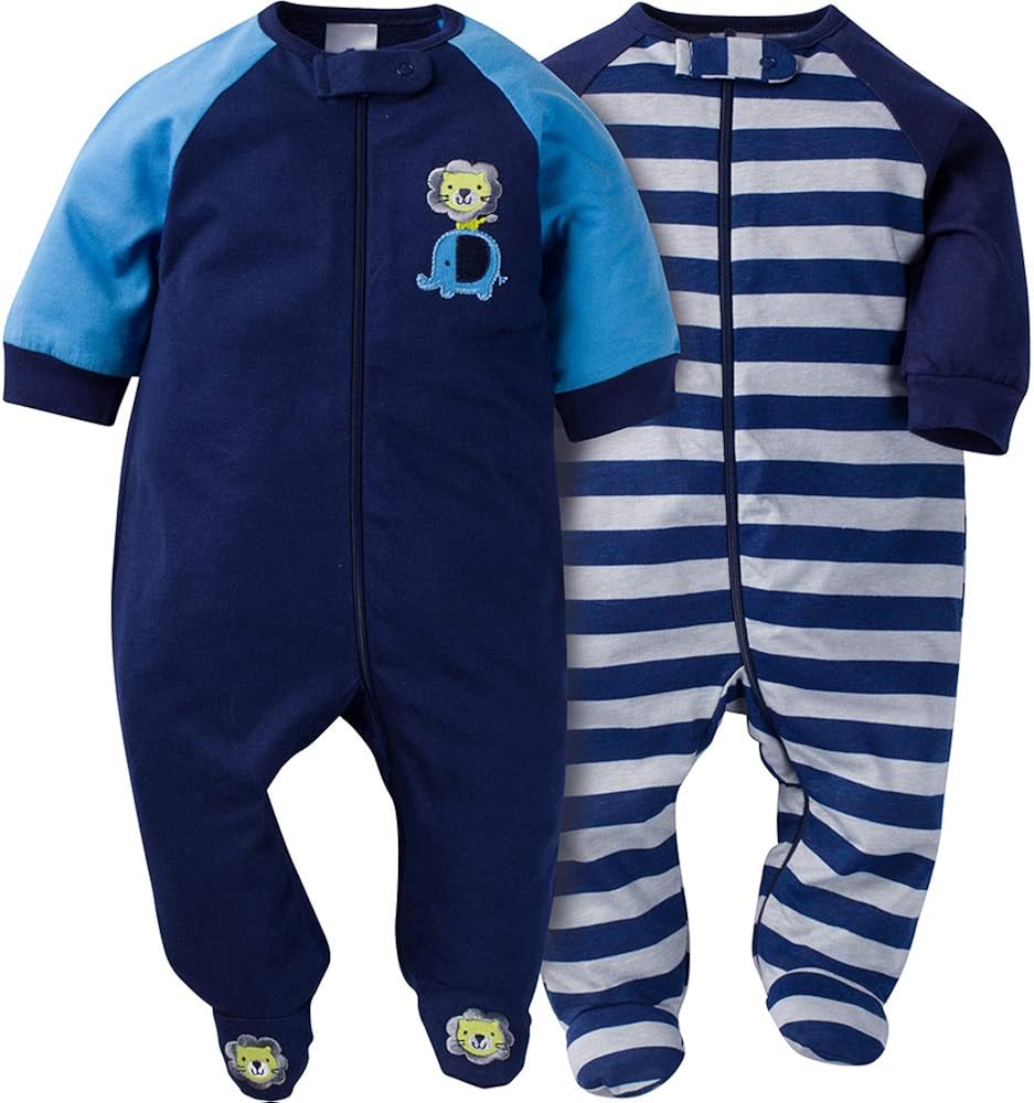 Gerber Baby Boys' 2-Pack Sleep 'N Play: Clothing
