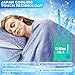 LUXEAR Cooling Blanket for Hot Sleepers Night Sweats Japanese Q-Max>0.5 Arc-Chill Cooling Fiber Keep Adults/Children Cool Twin Size Cool Summer Blanket 59 X 79in Soft Breathable All-Season-Blue