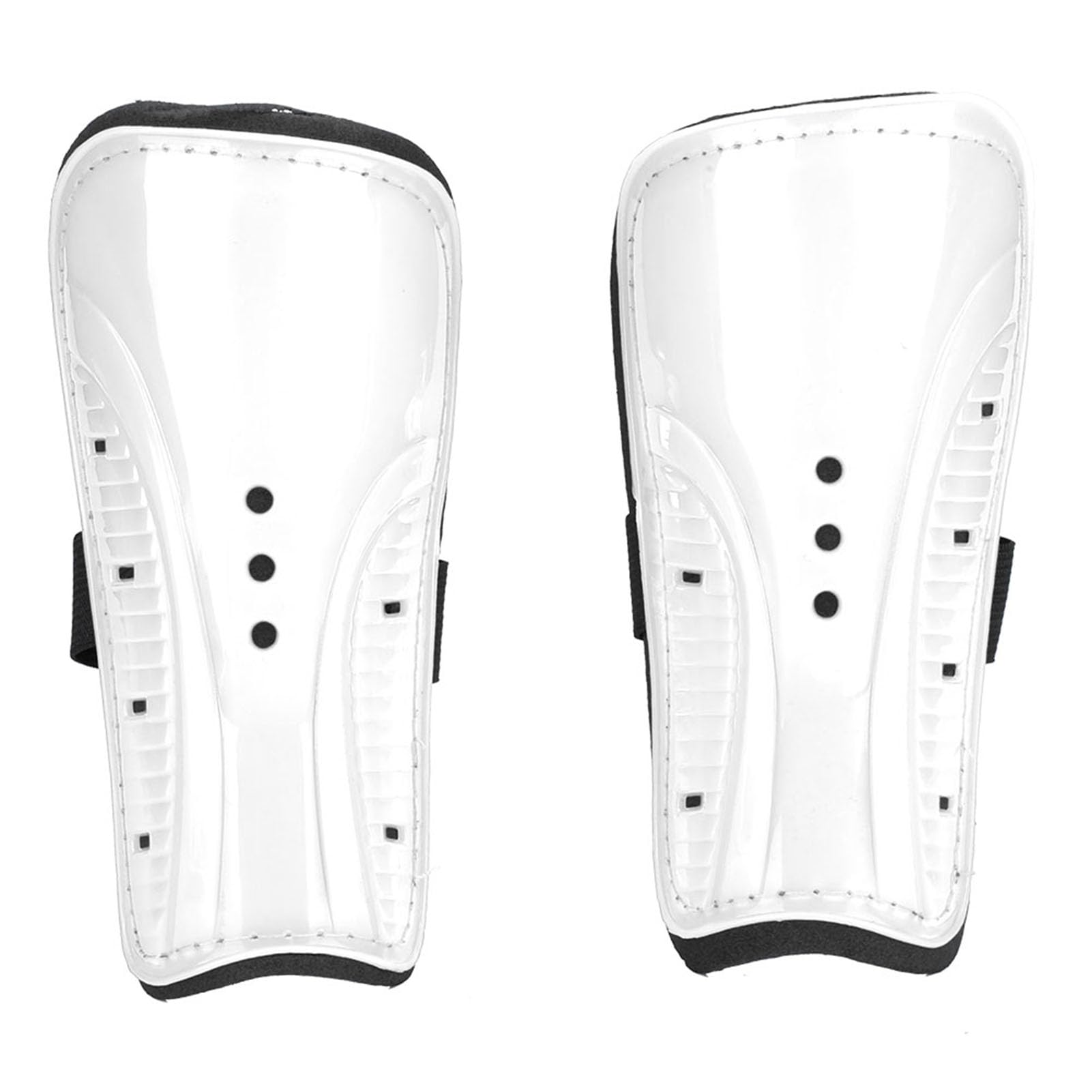 Pwshymi Football Shinguards Adult Child Shin Pads PVC Legs Protect for Sports Training 4 Colors Soccer Shin Guards Sleeves (White)