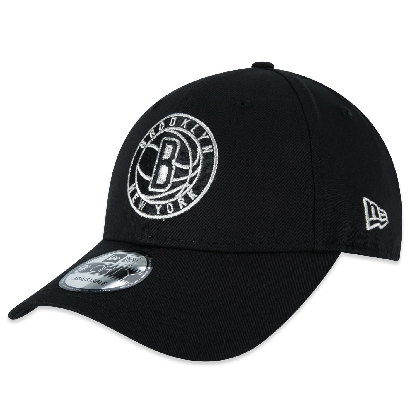 New Era Adult's 9Forty NBA Brooklyn Nets Baseball Cap Hat Black