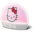 Hello Kitty Sunrise Alarm Clock - Multicolor Lights, USB Charging, LED Display, and Snooze Function