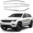 AUTOCLOVER Tape-On Rain Guards Window Visors 6 Pcs Set for Jeep Grand Cherokee 2014 2015 2016 2017 2018 2019 2020 2021 / Window Deflectors, Out-Channel Vent Shades (Chrome)