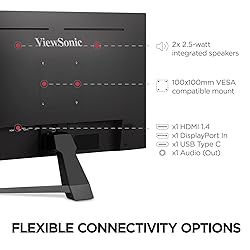 ViewSonic VX2767U-2K 27 Inch 1440p IPS Monitor with