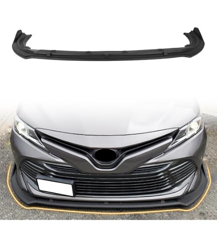 Gloss Black JDM Style Front Bumper Lip Splitter For 2018-2020 Toyota Camry SE/XSE