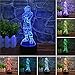 Fortnite Dark Voyager 3D Stereo Vision Bedroom Night Light LED Home Decoration USB Touch/Remote Control 16 Color Creative Model Toy Gift (Fortnite Dark Voyager)