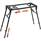 STRICH Collapsible Piano Keyboard Stand - Adjustable and Portable Heavy Duty Music Stand - Fits 54/61/88 Key Electric Digital