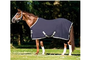 Horseware Ireland Amigo Stable Sheet X Sur Poly Navy/Silver 81_6'9"