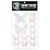Butterfly Car Stickers and Decals Set, Car Window Decals for Women, 12 Pk, for Cars, Motorcycles, Bicycles &amp; Helmets, Easy to Apply, Highly Visible for Safety by Bright Knight Reflective
