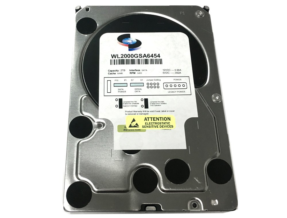 WL 2TB 64MB Cache 5400RPM SATA III (6.0Gb/s) 3.5