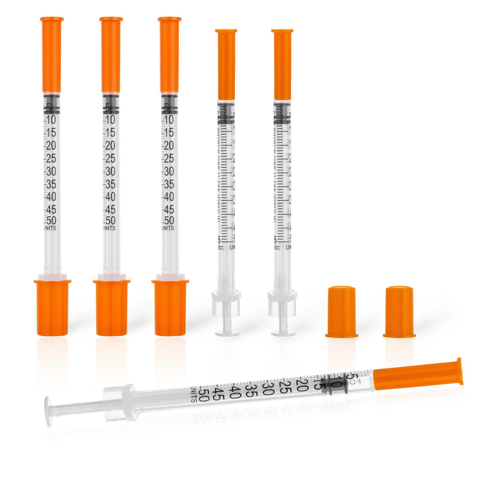 Photo 1 of 0.5ml/cc 31G 1/4 Inch Syringes, Scientific Lab Syringe, Individually Wrapped, Pack of 100