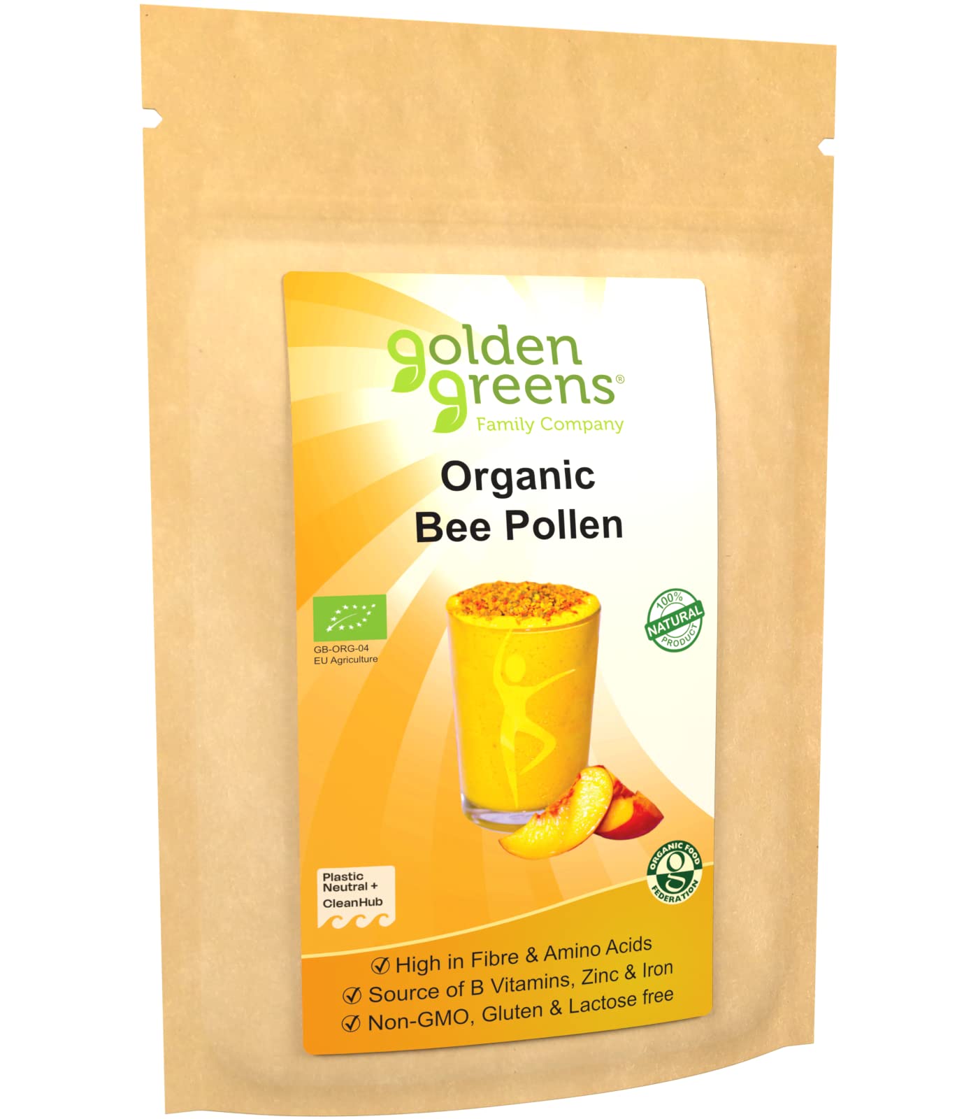 Golden Greens Organic Spanish Bee Pollen 250g
