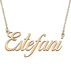 HUAN XUN Customized Custom Simple Any Name Necklace