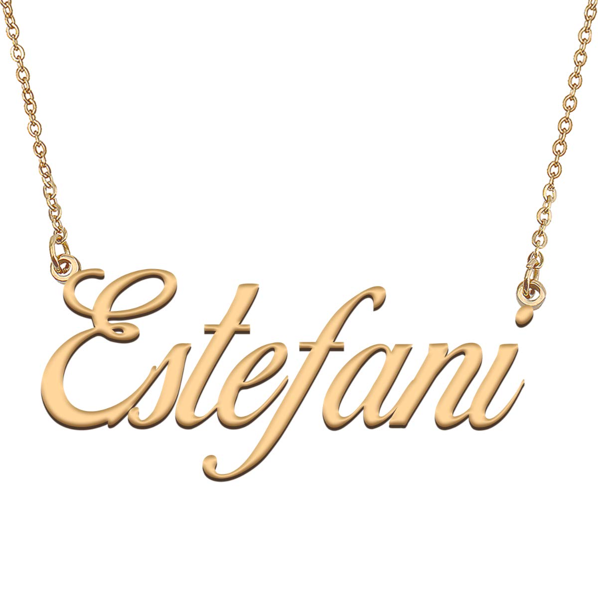HUAN XUN Customized Custom Simple Any Name Necklace