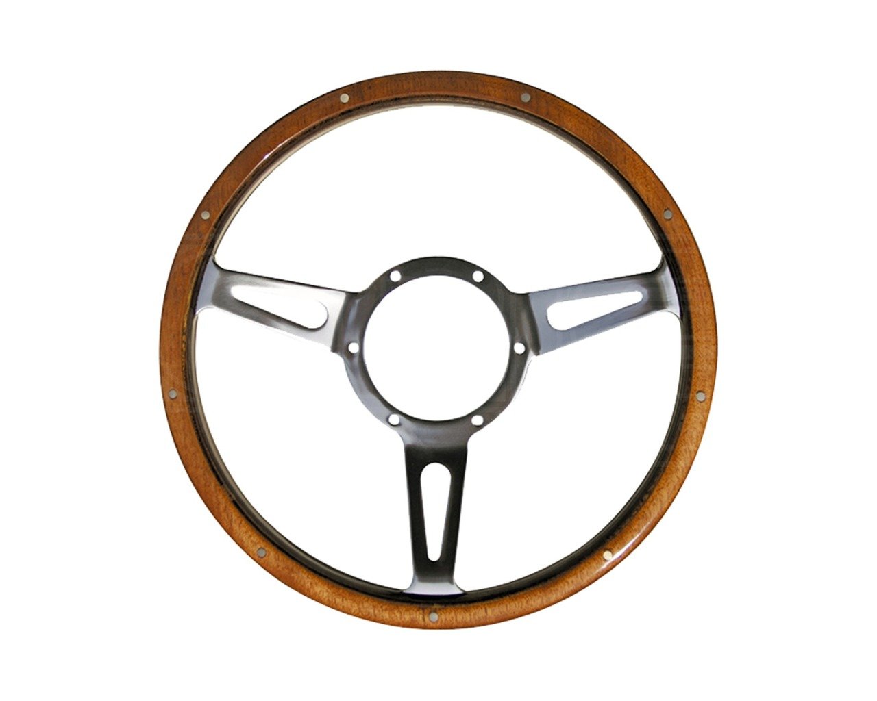 Mountney 33SPCW Polished Center Semi - Dished 3 Spoke