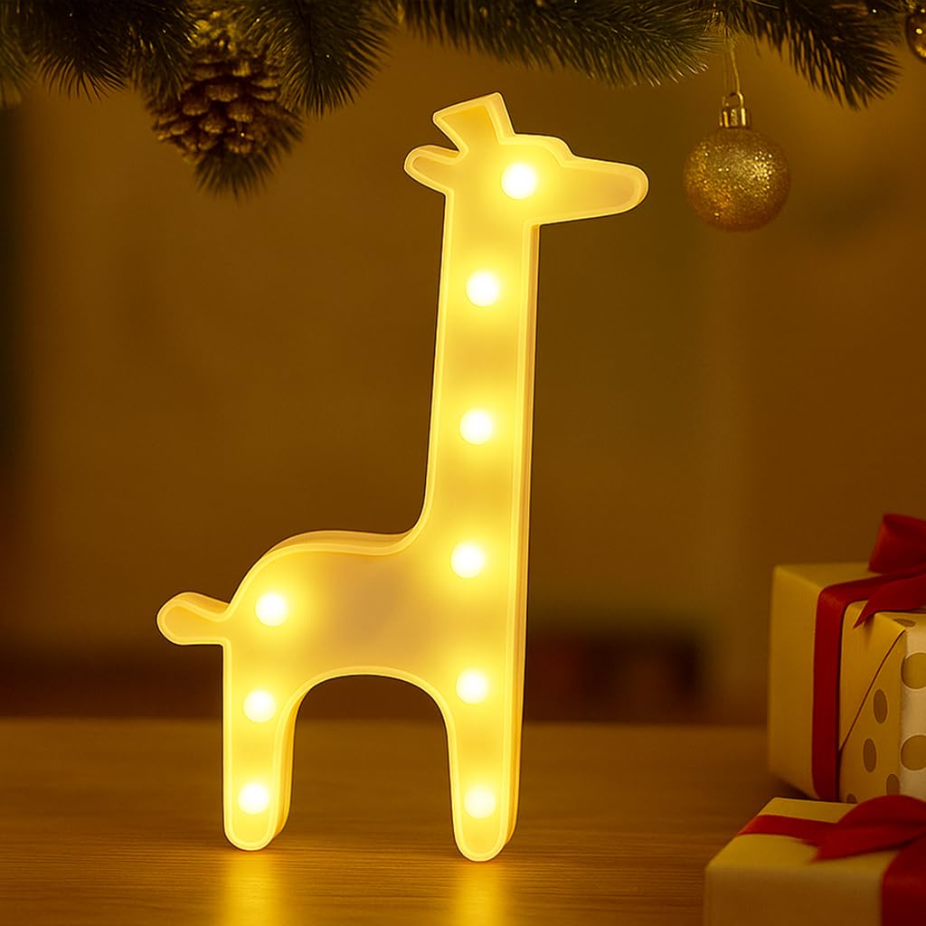 O&BTRC01 Giraffe Lamp, Giraffe Gifts for Christmas,Cartoon Giraffe Light