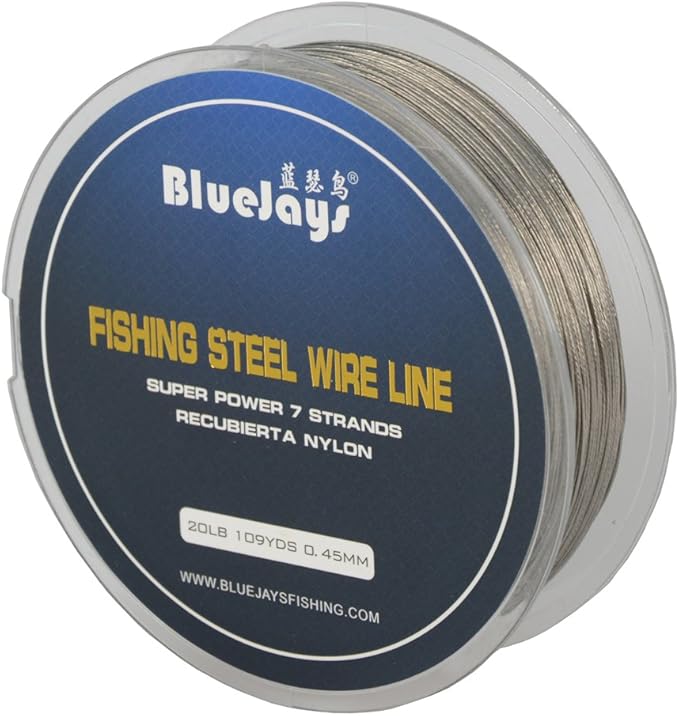 0.45mm 109YDS 20 pound Fishing steel wire lines Fishing Wire Nylon
