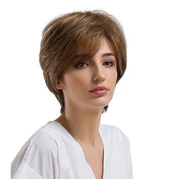 Amazon Com Hohome Light Brown Short Hair Women Wig Cosplay Wigs