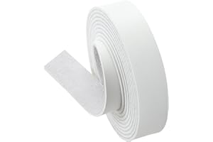 picheng Leather Strap White 1 Inch Wide 100 Inches Long Leather Strip,2.6mm Thick Soft Leather Straps for Crafts,Leather Belt Strips,Hobby Workshop (White)