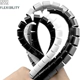 shinfly Cable Tidy Sleeve 10m Wire Management Kit 22/28mm Grey view 3