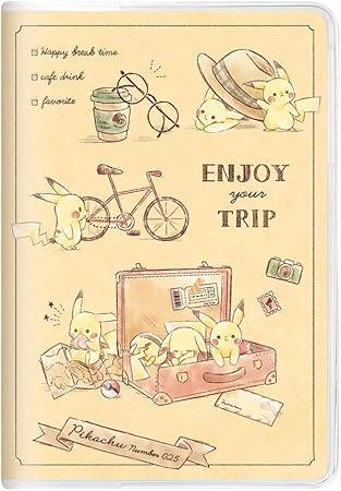 Amazon カミオジャパン ポケモン ピカチュウ 手帳 21年 B6 マンスリー トラベル 140 年 10月始まり 手帳 文房具 オフィス用品