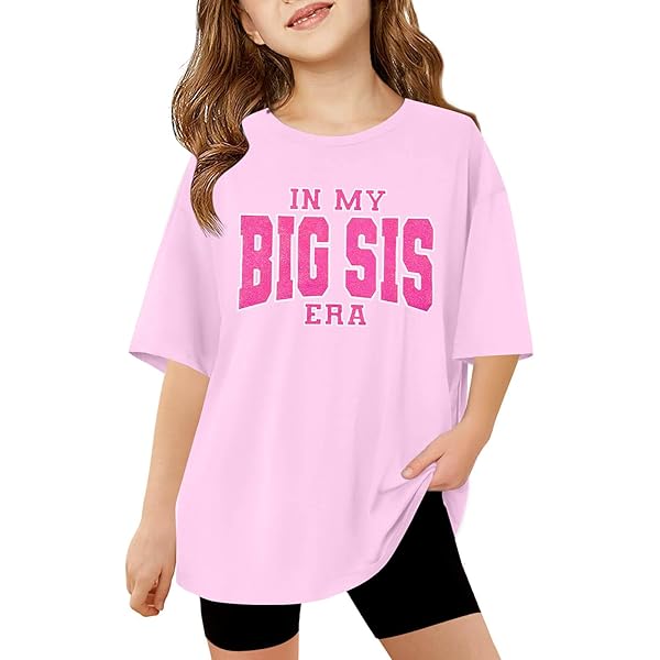 In My Big Sister Era T Shirt Girls - Purple Print House