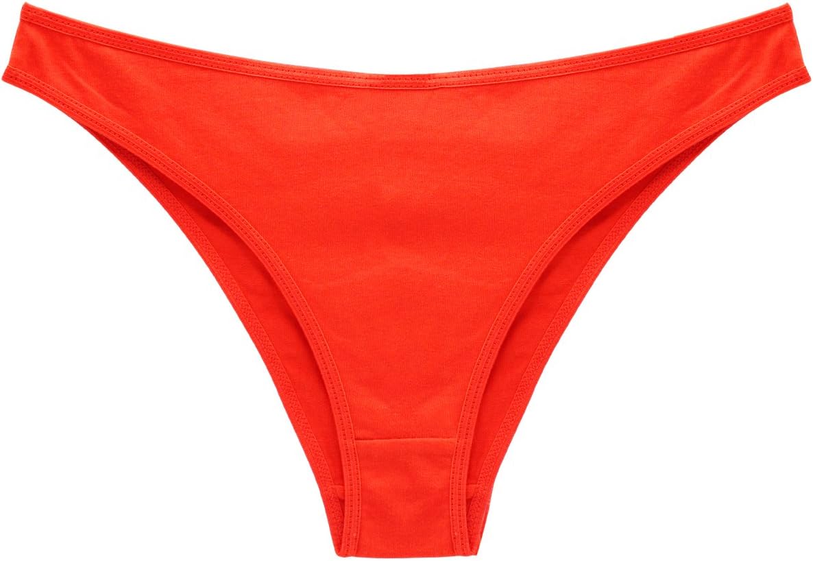 Adela Sexy Cheekini 12 Pure Colors Cotton Cheekini Panty 3 Pcs/Bag Random Color