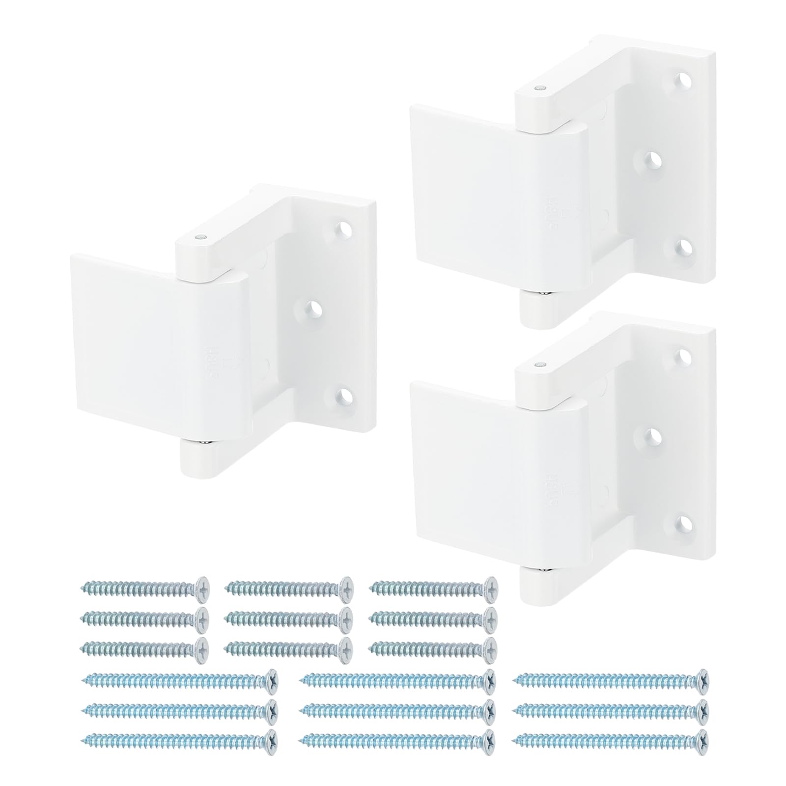 PATIKIL Door Reinforcement Lock, 3 Pack Home Security Door Lock Withstand 800 Lbs Zinc Alloy High Security Door Latch Stopper with Screws for Prevent Unauthorized Entry, White