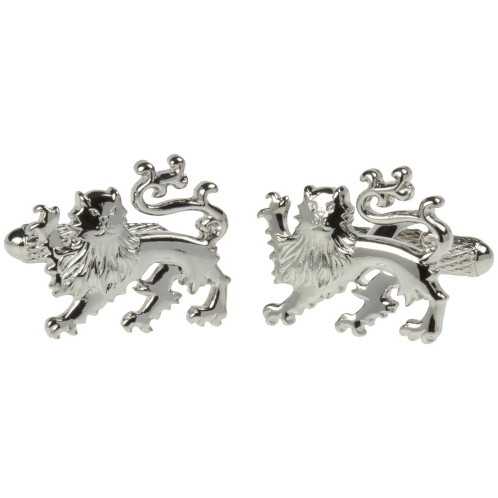 British Lions Cufflinks - Silver Colour England Lion Mens Cufflinks Supplied in an Onyx Art London Cufflink Gift Box