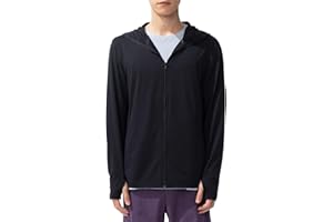 BENEUNDER Men's UPF 50+ Sun Protection Lightweight Hoodie Jacket Long Sleeve Active Sun Shirts for Outdoor Hiking Workout