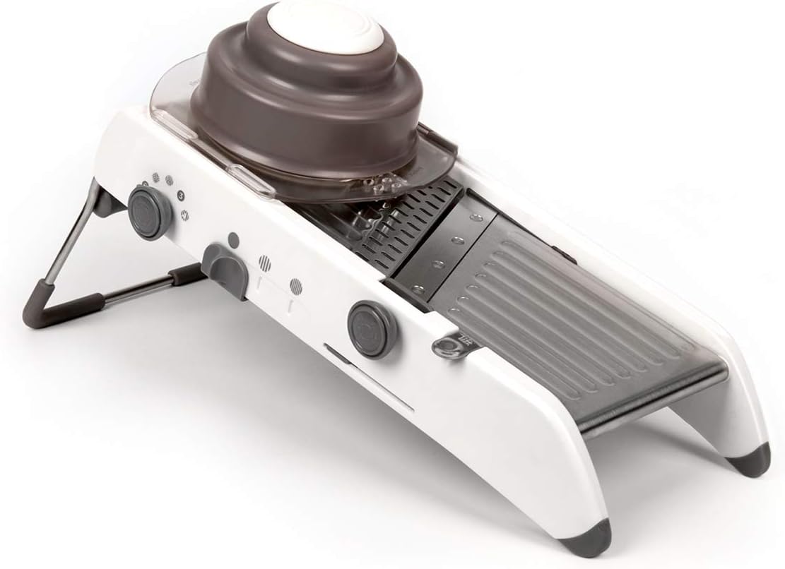 Multifunctional Mandoline Slicer by EWS | Handheld Adjustable Chopper, Dicer, Cutter, Grater, Peeler, Julienne & Shredder All in One | 18 Kinds of Cuts | Kitchen Accessory for Fruits & Vegetables
