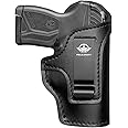 POLE.CRAFT IWB Leather Gun Holsters for Small Pistols : Ruger LCP380 LCP II Sig Sauer P365 P238 P938 Walther PPK 380 CCP S&W Bodyguard 380 Beretta Pico - Kahr P380 - Micro-Compact Sub-Compact