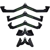 MARSAFIT Home Gym Fitness Rowing T-bar V-bar Pulley Cable Machine Attachment, Bicep Curl Tricep LAT pulldown Bar Back Strength Training Handle Grips LAT Pull Down Bar for Seat Row Workout