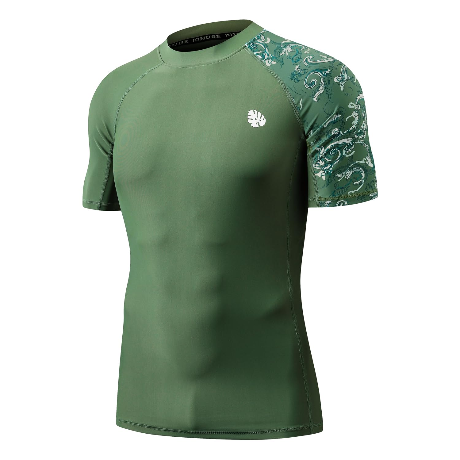 Photo 1 of Men's Splice UV Sun Protection UPF 50+ Skins Rash Guard Short Sleeves(Splash,L)