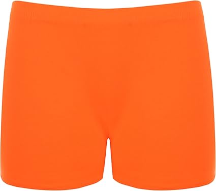 orange hot pants shorts