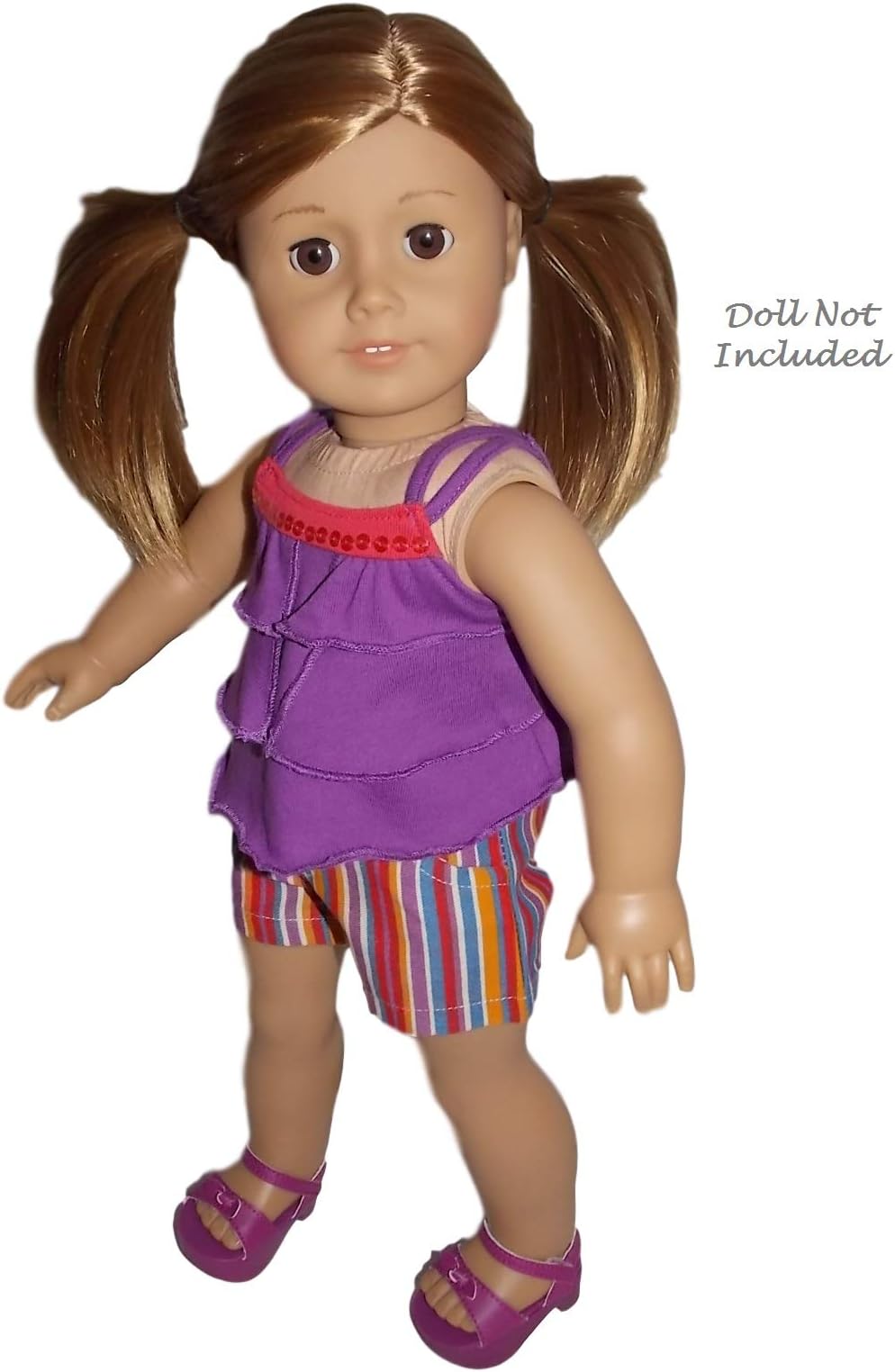 American Girl Truly Me Summertime Stripes Outfir for 18" Dolls (Doll Not Included)