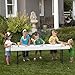 Lifetime Products 80565 Adjustable Height Folding Utility Table, 6', Almond