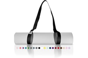 Tumaz Yoga Mat Strap [MAT NOT Included] (2 Sizes) with Extra Thick & Comfy Delicate Texture, Adjustable Yoga Mat Carrier