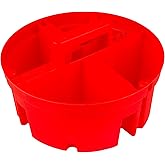 Bucket Boss - Super Stacker Small Parts Organizer, Bucket Organization (15054), Red