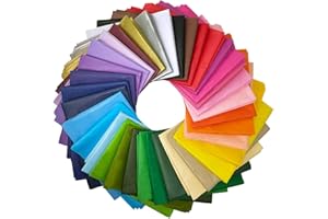 Supla 180 Sheets 36 Colors Tissue Paper Bulk Wrapping Tissue Paper Art Rainbow Tissue Paper 20 x 26" for Art Craft Floral Birthday Party Festival Gift Wrapping Decorative Tissue Paper Pom Pom