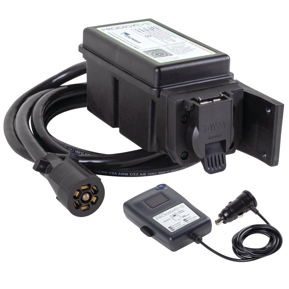 Photo 1 of Tekonsha 902503 Prodigy RF Plug & Play Trailer Mounted Proportional Brake Controller for Trailers with 1-3 Axles, Brake Controller Wiring Harness Sold Separately.