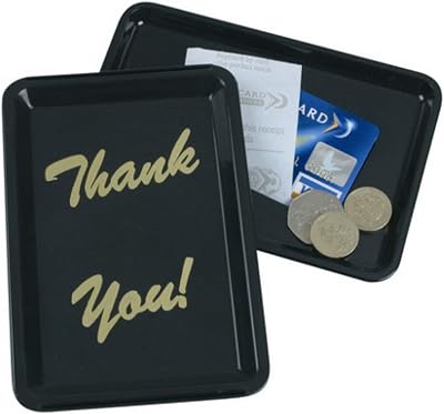 Samuel Grove Black Tip Tray 10 pcs Presenter Restaurant Hotel Bar Bill Change