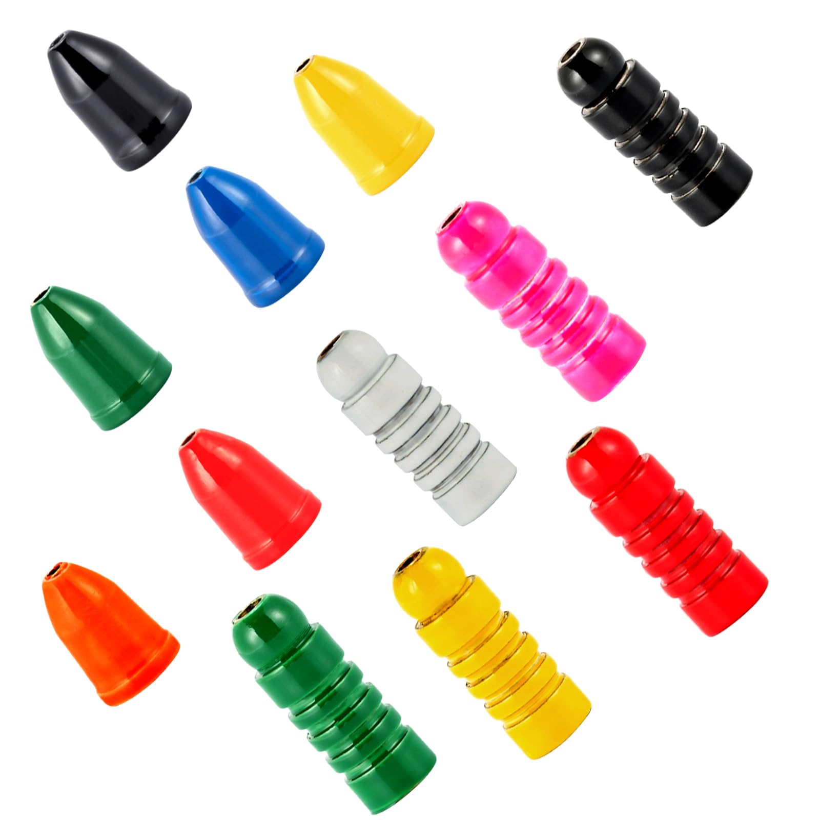 Dr.Fish 48 Pack Brass Fishing Lure Bodies Spinner Making Accessories Bullet Sinkers Weights Lure Making Accessories Supplies